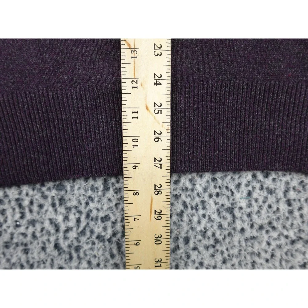 Banana Republic Sweater Mens M Purple Merino Wool Filpucci Italian Yarn 722729
